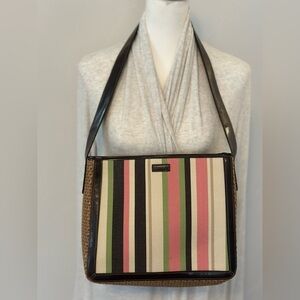 RELIC Striped Shoulder Bag Tote GUC